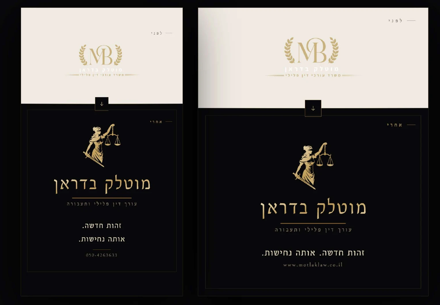 לפני ואחרי המיתוג ברשתות החברתיות של מוטלק בדראן