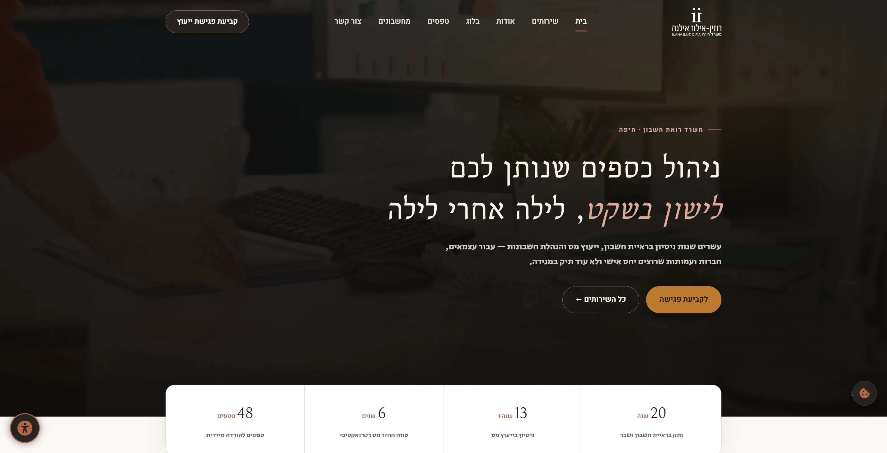 Ilana Ruzin-Iluz CPA Platform Mockup