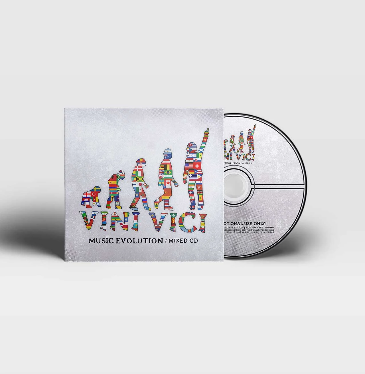 עטיפת התקליטור Music Evolution Mixed CD של VINI VICI